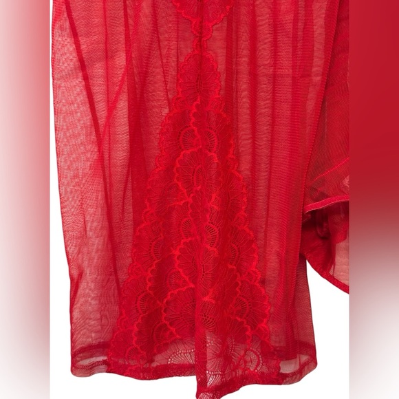 Adore Me Red Nighty with Matching Bikinis - Picture 4 of 10